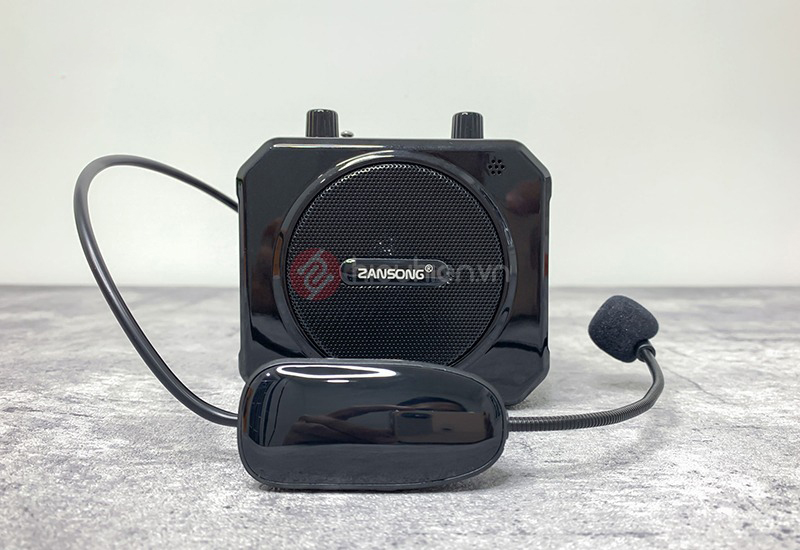 Loa trợ giảng Zansong M80 - Máy trợ giảng kèm micro cài tai không dây - Kết nối Bluetooth 4.2, AUX, USB, SD card, FM - Công suất 10W, điều chỉnh được echo - Pin sạc dung lượng lớn thời gian dùng lên đến 6h - Âm thanh rõ ràng, sắc nét - Hàng nhập khẩu