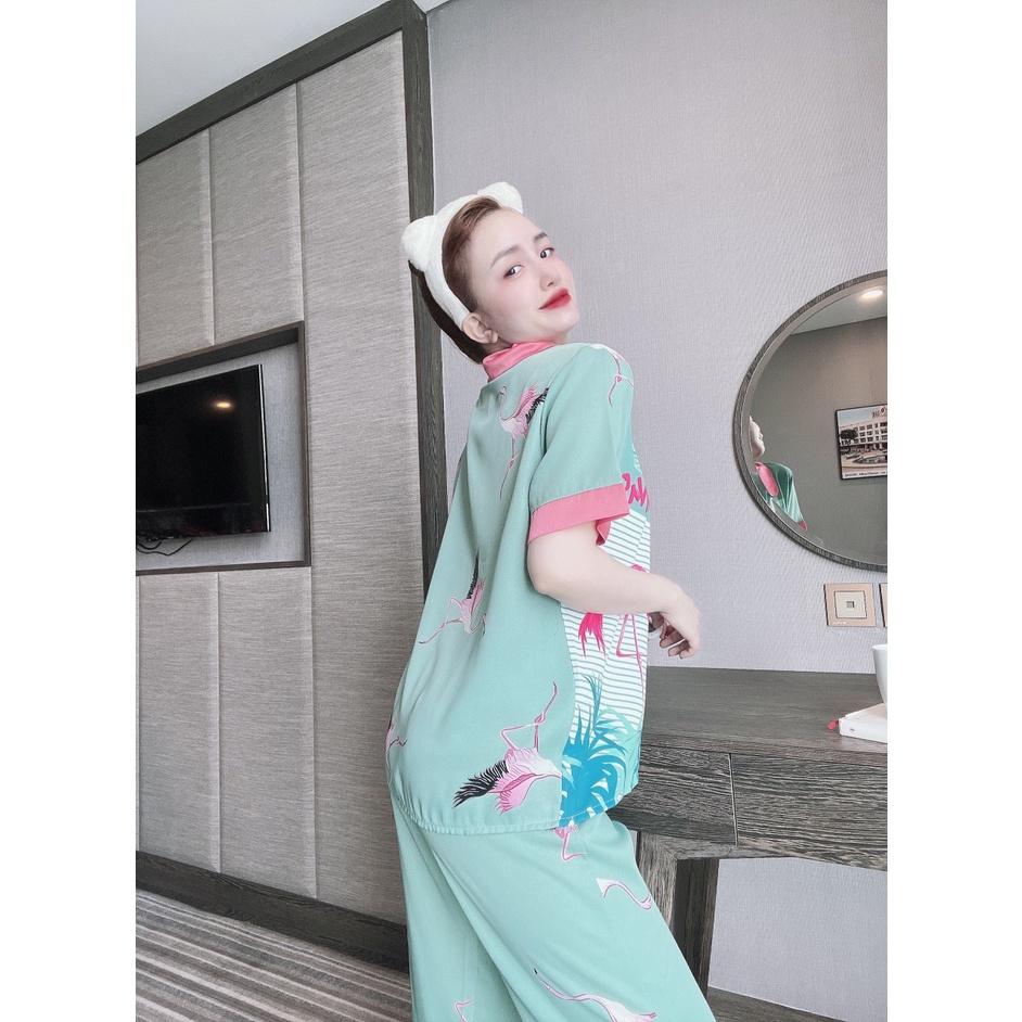SIÊU PHẨM Pyjama quần dài Mango lụa cao cấp đồ ngủ mặc nhà