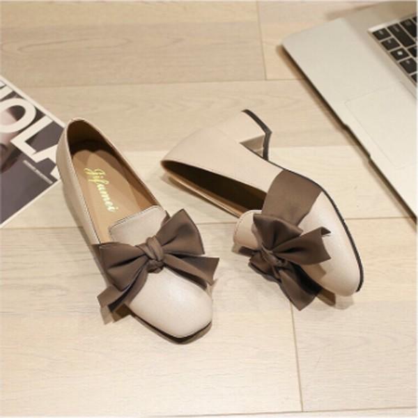 GIẦY BỆT NƠ LỤA CAO 3CM