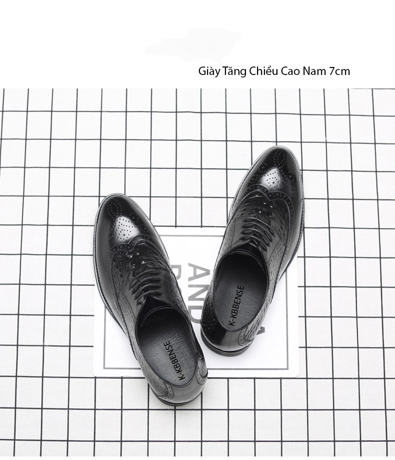 GIÀY TĂNG CHIỀU CAO NAM 7CM CS176