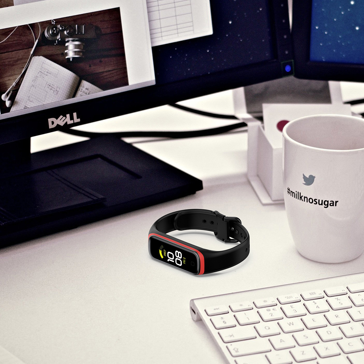 Dây Cao Su Thay Thế Viền Color cho Samsung Galaxy Fit 2
