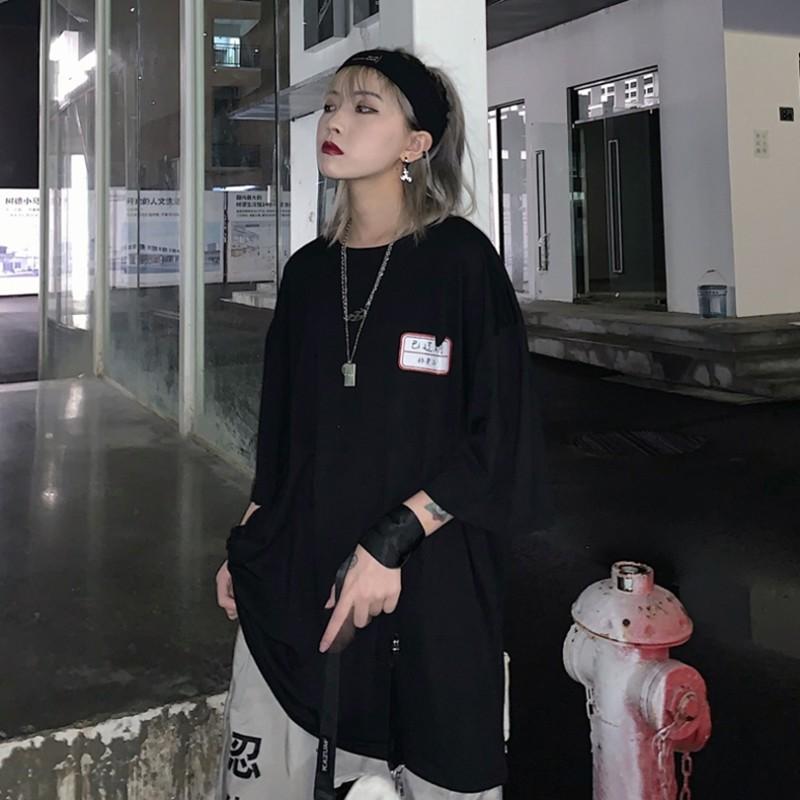 Áo phông unisex nam nữ tay lỡ thun form rộng teen cổ tròn oversize cotton giá rẻ basic đen trắng tee pull Hình Chữ Nhật