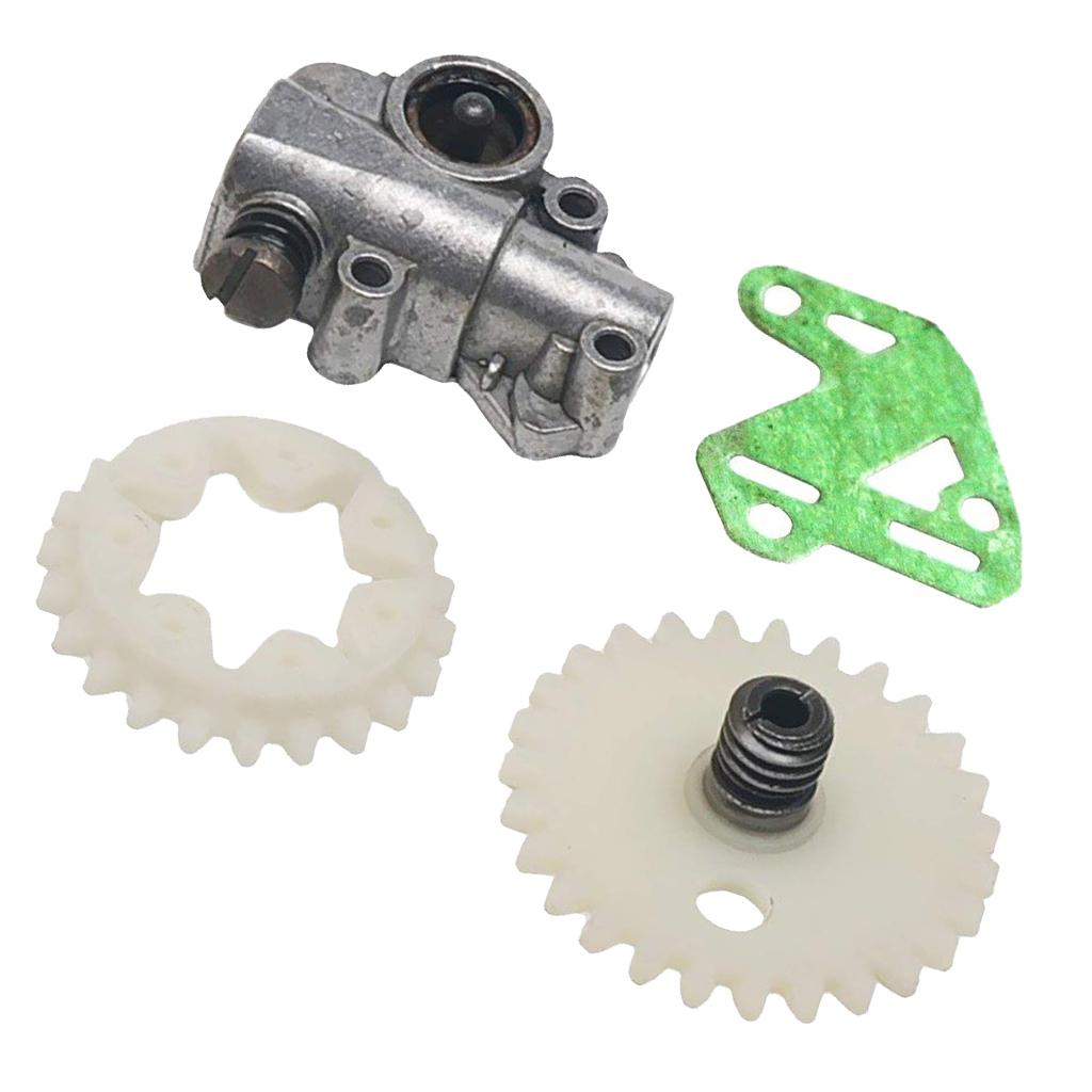 2xOil Pump Gasket Worm Gear Spur Wheel Fits For STIHL MS028 038 048 380 381