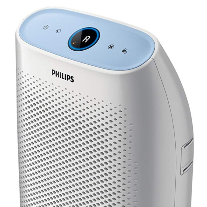 Máy lọc không khí trong nhà Philips AC1216/00 Công suất  50W Chất lượng không khí 4 màu, kết hợp màn hình led hiển thị - Hàng nhập khẩu