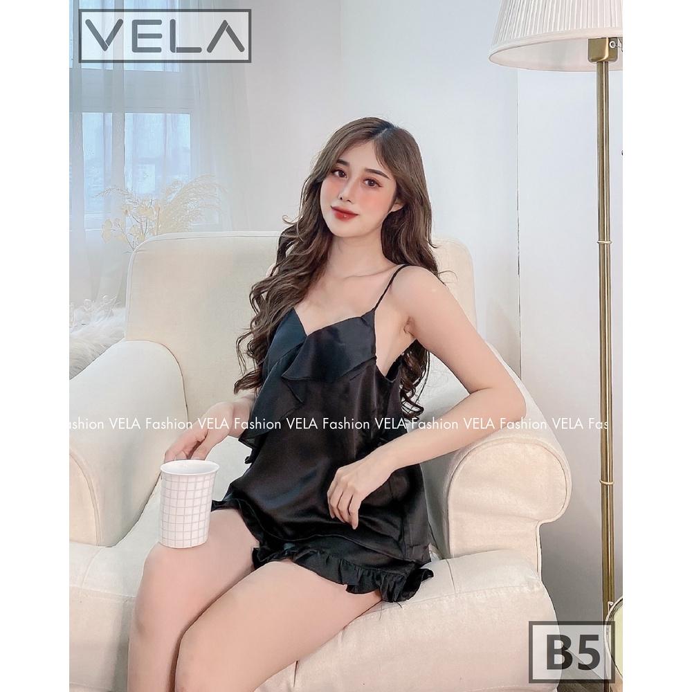 Bộ Đùi Bèo Xéo Lụa Satin