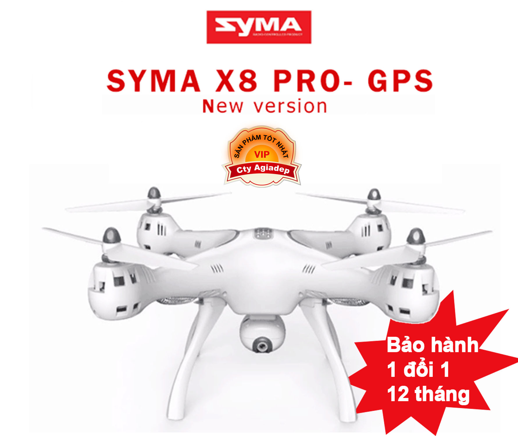 Flycam Syma X8 Pro GPS 720P- Drone cao cấp bảo hành 12 tháng