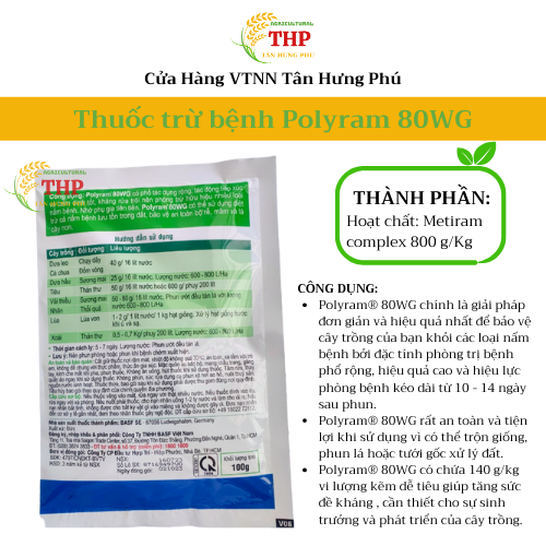 Thuốc trừ bệnh Polyram 80WG