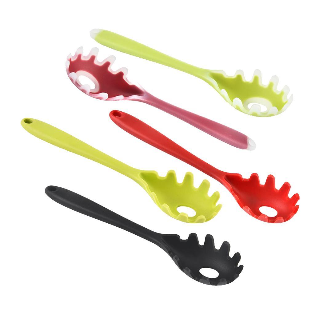 Silicone Pasta Fork Spaghetti Spoon Server Tongs Noodles Fork