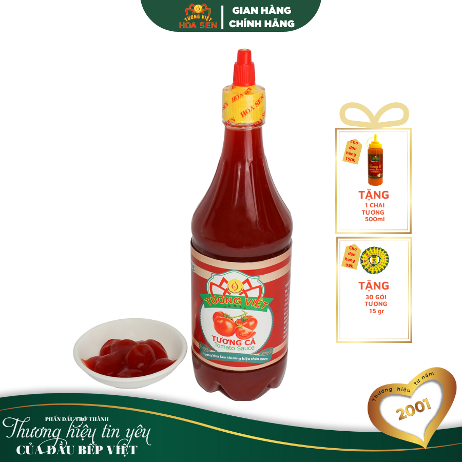 THÙNG 12 Chai Tương Cà 700gr – Tương Việt Hoa Sen