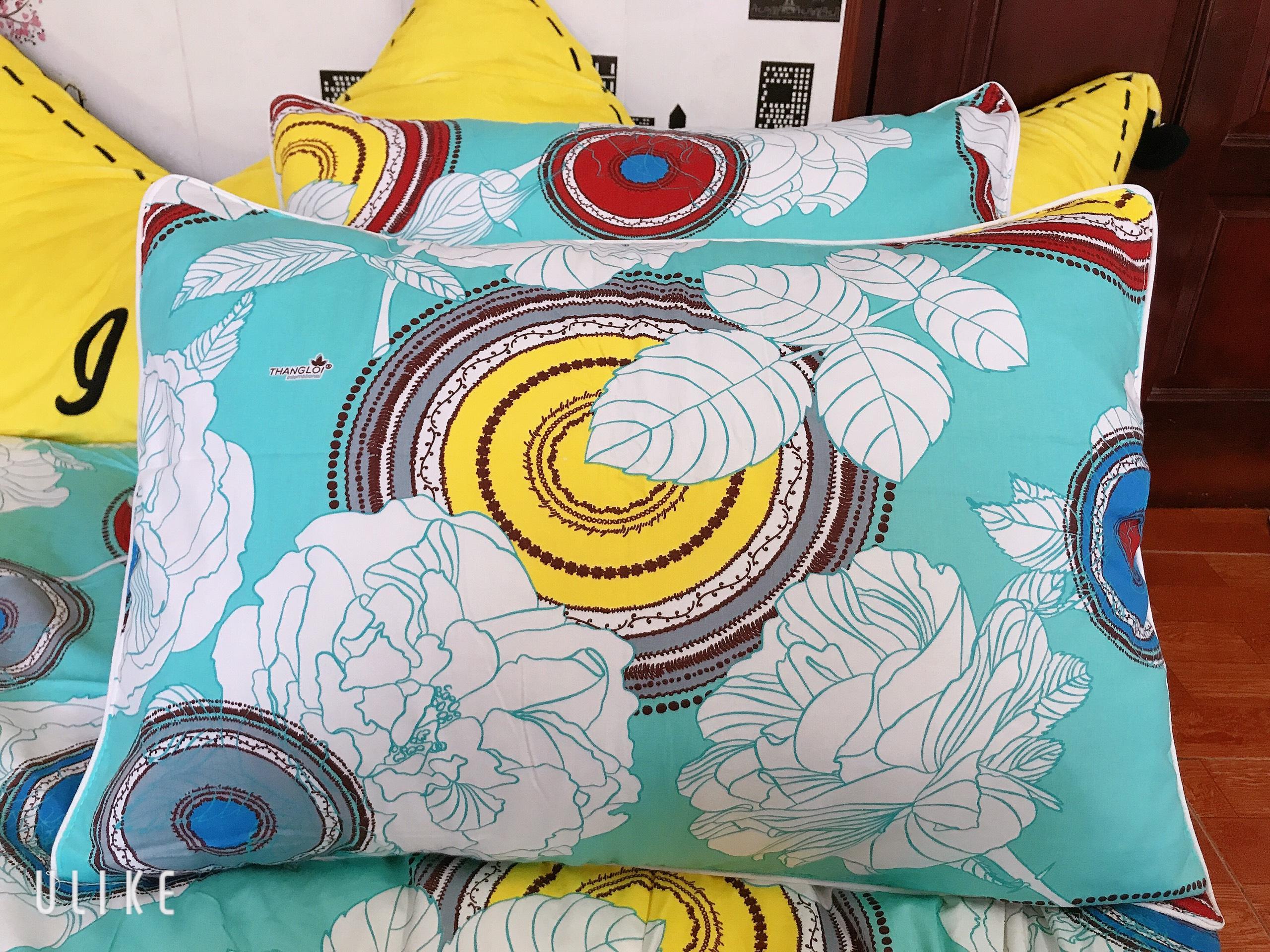Áo Gối Nằm 40 x 60cm Cotton May Từ Vải Cotton Thắng Lợi Mẫu Hoa