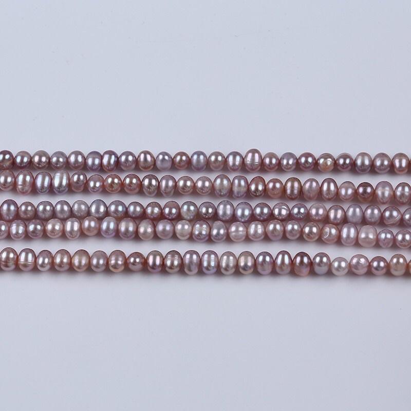 Bộ Trang Sức Choker Bạc Size 5ly Màu Trắng 3 Món, Bộ Trang Sức Ngọc Trai Nước Ngọt Tự Nhiên Sang Trọng - Ngọc Trai Trường Thịnh