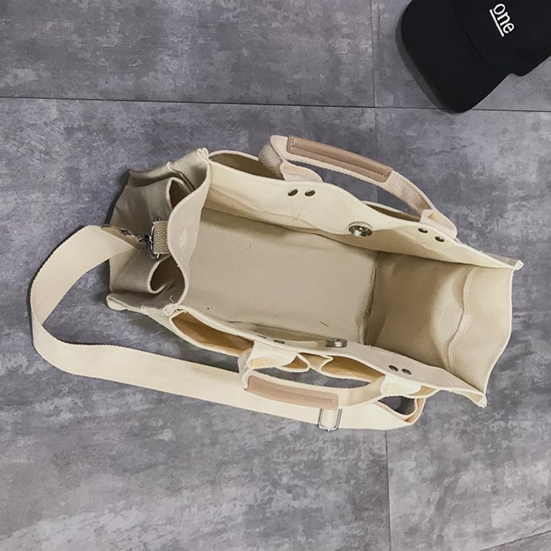 Vải Bố Đa Túi Dây Kéo Túi Xách Cho Học Sinh Sinh Viên Giáo Viên Trường Vải Giải Trí Hàng Đầu-Túi Dành Cho Thiếu Niên Lớn Jumbo túi Đeo Chéo