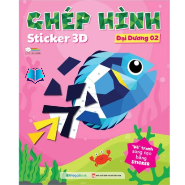 Sách - Ghép Hình Sticker 3D - Chủ Đề Đại Dương 3 cuốn