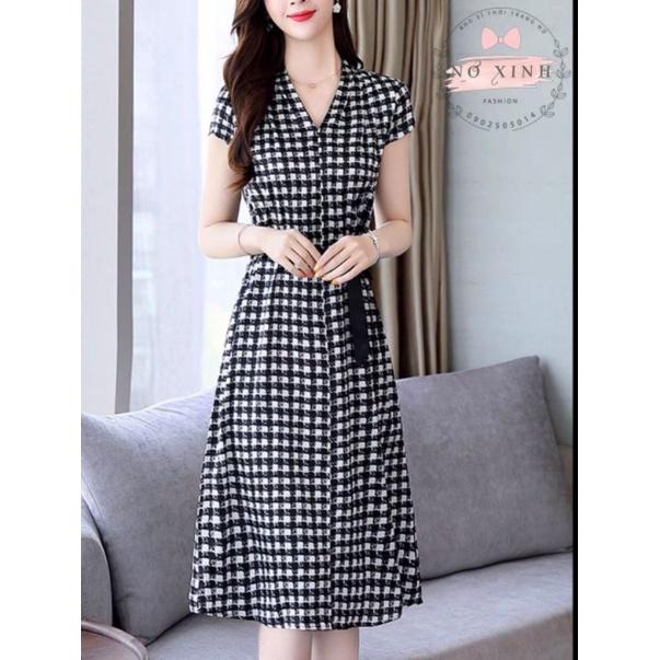 Đầm Công Sở Dự Tiệc Hàn Quốc Đủ Size M-L-XL-XXL