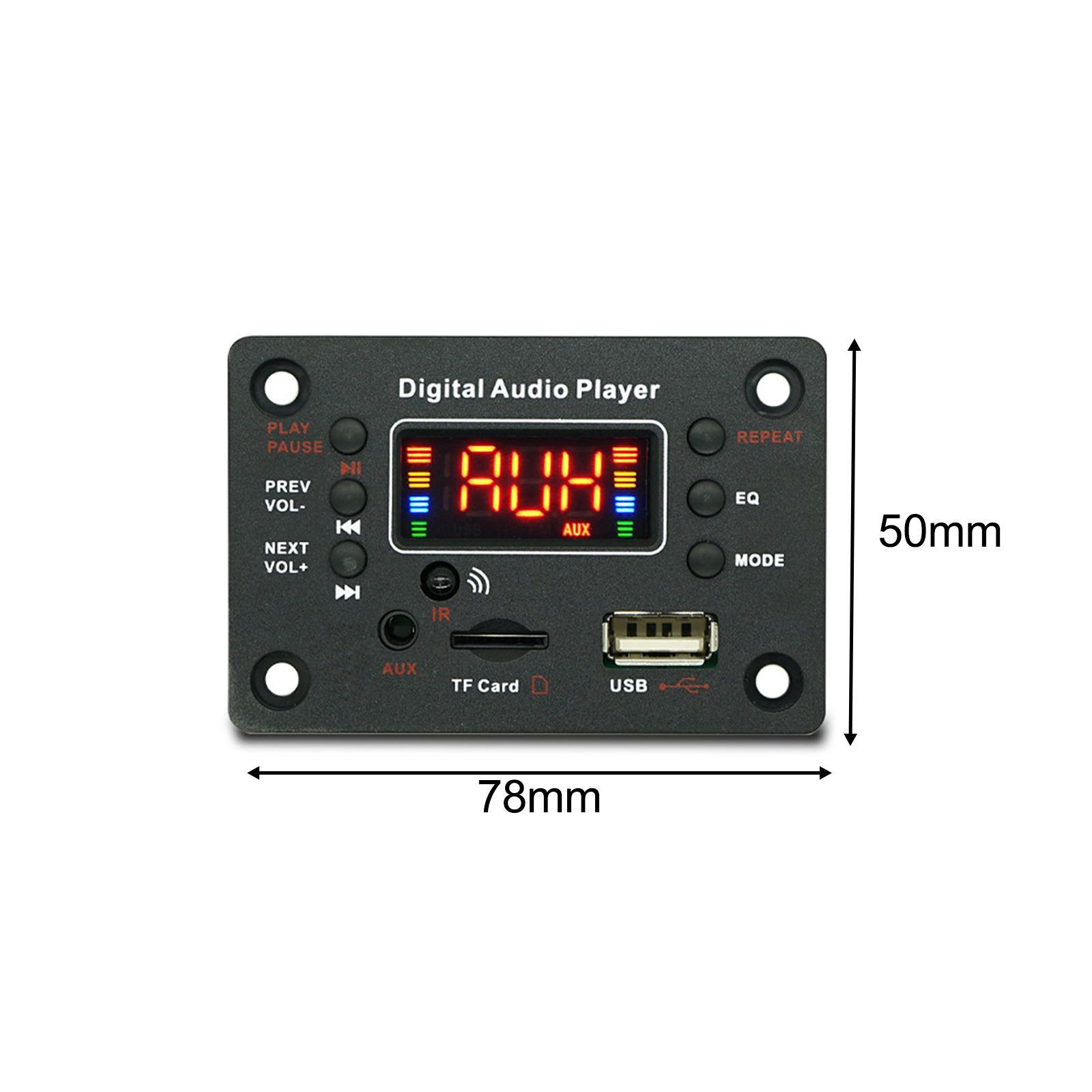 MP3 Board, Car Radio Module, MP3 WMA WAV Ape Audio Module Amplifier, Stereo Audio Receiver Video Player V5.0 Audio Board