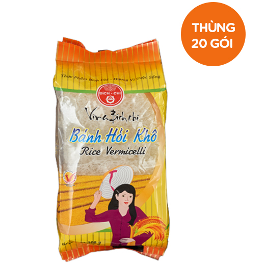 Thùng 20 Gói Bánh Hỏi Khô Bích Chi (300g/Gói)