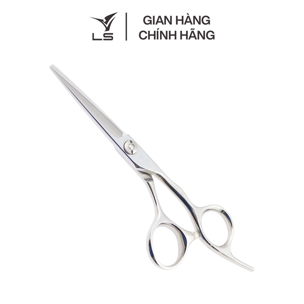 Kéo cắt tóc VLS lưỡi thẳng quai offset vênh đỡ ngón cố định CB13/5.5