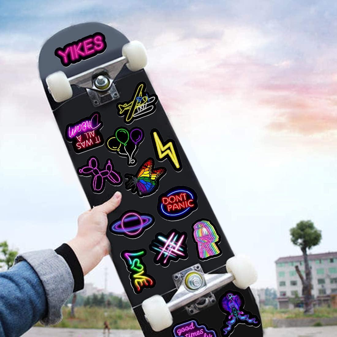 Dán Xe Hơi Dán Đề Can Chống Thấm Nước Vinyl Dán 100 Miếng Dán Graffiti Neon Graffiti Miếng Dán Kính Cường Lực Cho Laptop Ván Trượt Hành Lý