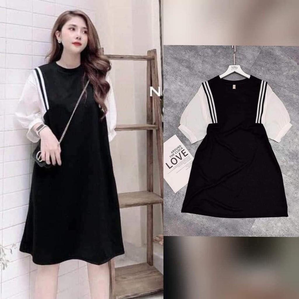 Váy bầu cao cấpthiết kế sang chảnh mặc đi làm đi chơi đều đượcFree size 45~ 67kg