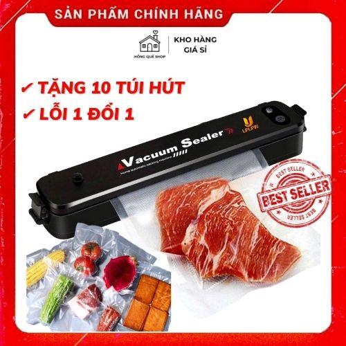 Máy Hút Chân Không Thực Phẩm Kèm Hàn Miệng Túi  Vacuum Sealer ( tặng 10 túi hút )