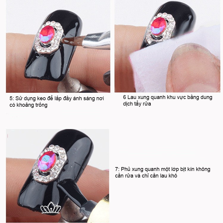 Gel đính charm đá nail , hũ gel gắn đá phụ kiện móng stuck drill glue 8ml chuyên dụng cho dân làm nail