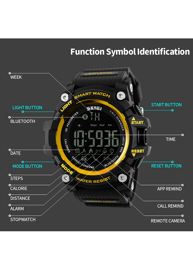 Đồng Hồ Nam Thể Thao Smart Watch SKMEI 1227 - DHA475