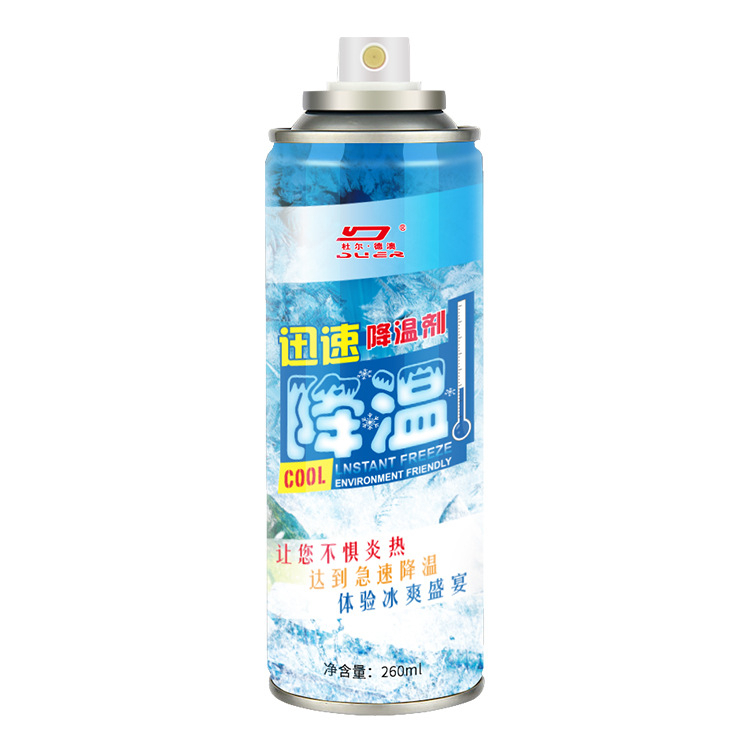 Chai Xịt Lạnh siêu tốc, Bình xịt Làm Lạnh Tức Thời Ô Tô Xe Máy 260ml, Làm Lạnh Nhanh, Khử Mùi-Hàng Nội Địa Nhật