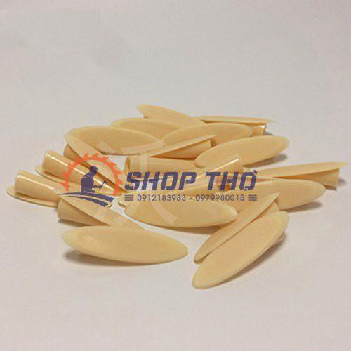 Đầu bịt nhựa khoan chéo #3 - màu vàng nhạt
