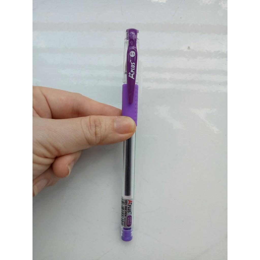 Bút gel tím/ đỏ/ xanh/ đen GA108902 0.5mm Aplus