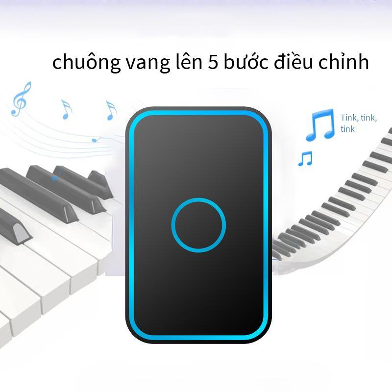 Đặc biệt chuông cửa tự phát không dây tại nhà đi xa không cần pin điện tử thông minh điều khiển từ xa máy nhắn tin người già chống nước