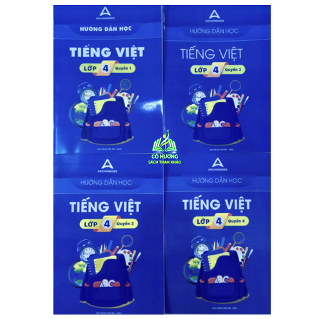 Sách - Combo 4 cuốn Hướng dẫn học tiếng việt lớp 4