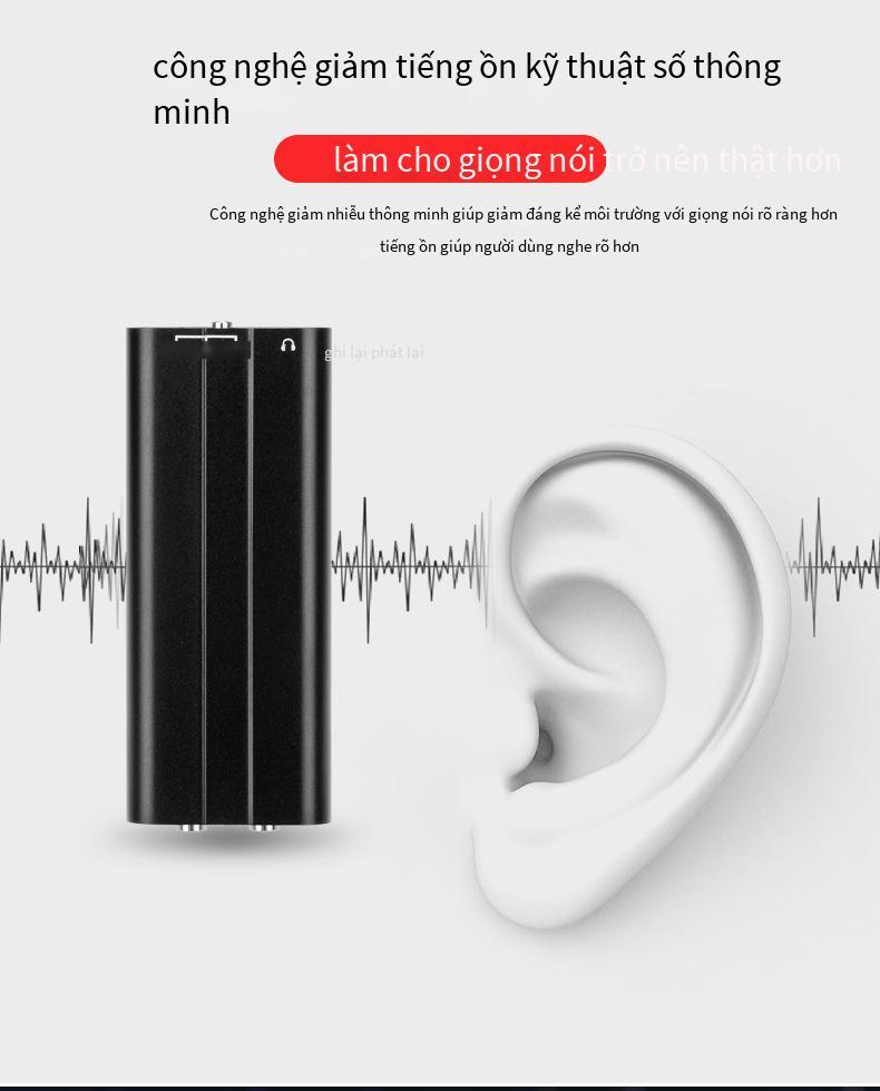 Vận chuyển nhanh Máy ghi âm cầm tay bằng kim loại Q20 HD Loại bỏ tiếng ồn Máy ghi âm thời gian chờ dài