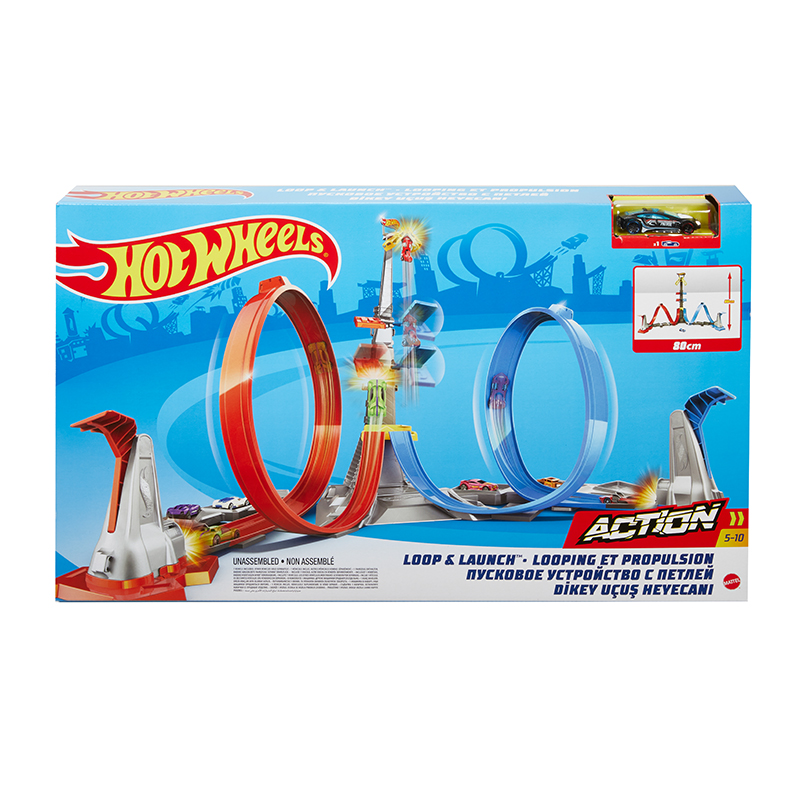 Bộ đường đua Hot Wheels Xoắc Ốc Dốc Bay GRW39