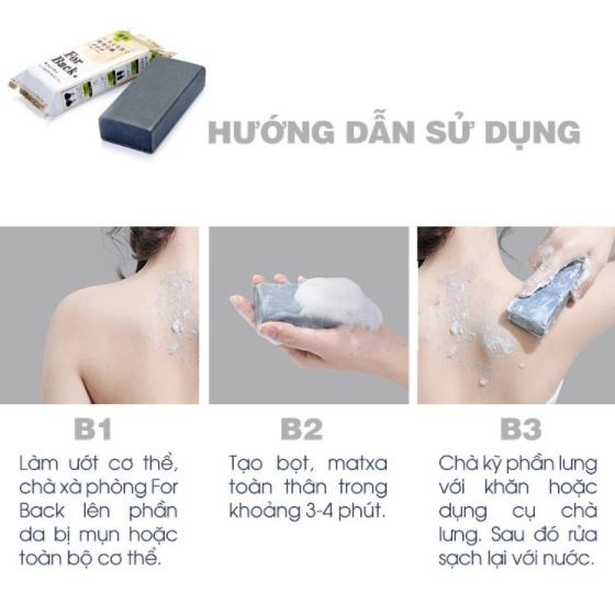 Combo Xà phòng và Lotion xịt For Back Pelican ngăn ngừa mụn lưng ngừa thâm