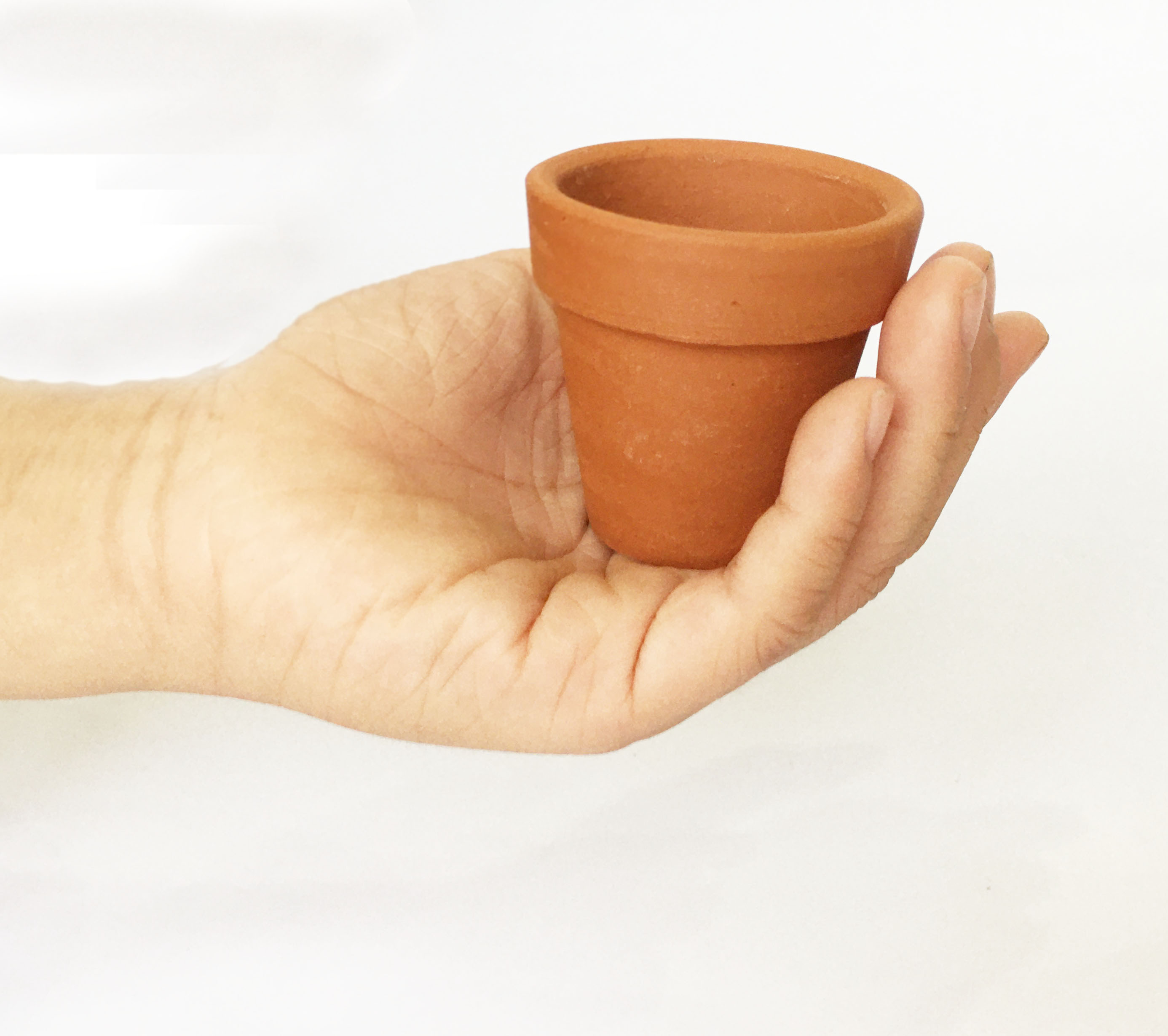 Combo 5 Chậu đất nung mini có lỗ xinh xắn, vintage làm chậu trồng sen đá, xương rồng, hoa handmade