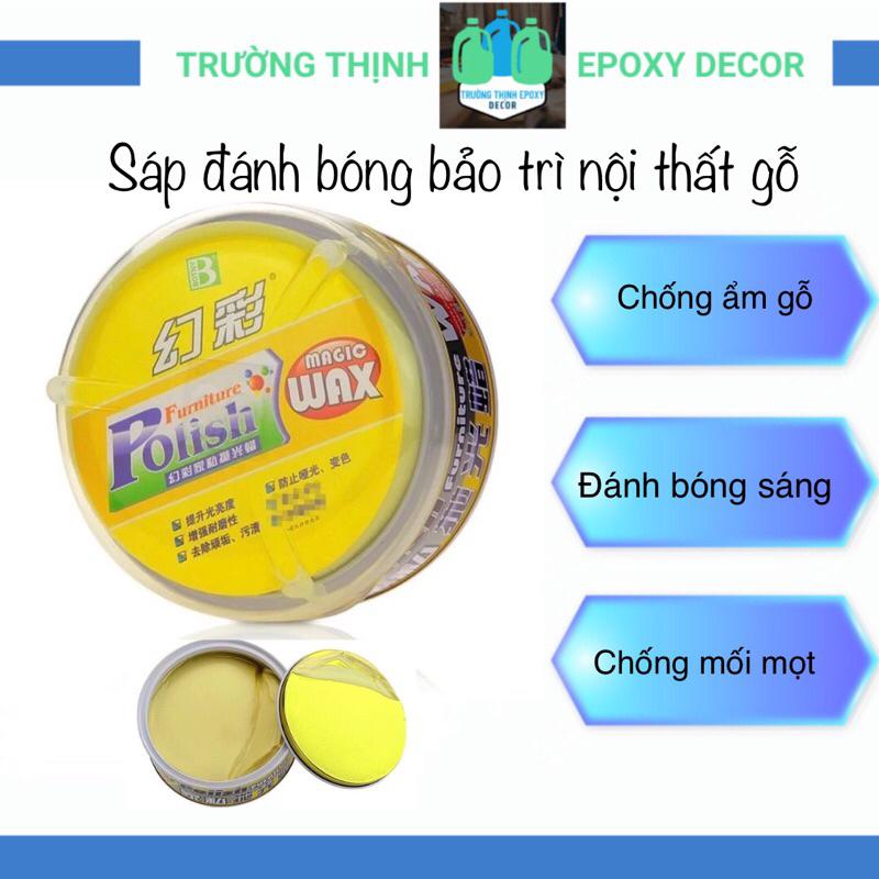 Sáp Đánh Bóng Chống Ẩm Cho Nội Thất Gỗ POLISH FURNITURE 250G Bước 2 - Trường Thịnh Sài Gòn