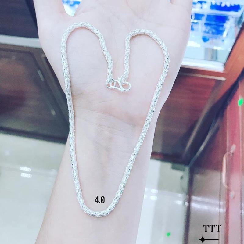 Dây chuyền cho bé , Vòng cổ Bạc Ta - bạc npj