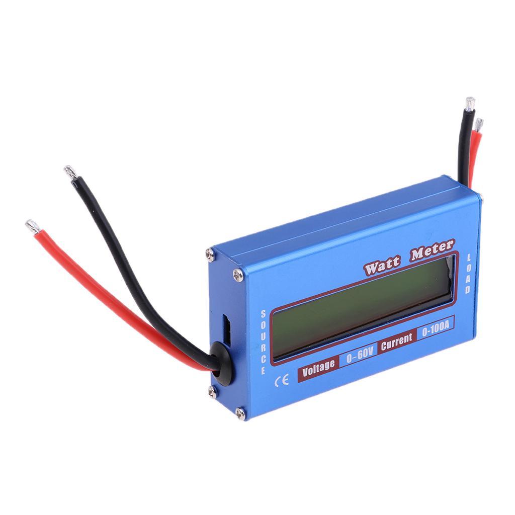 Lovoski LCD Display Battery 60V/100A Watt Voltage Monitor DC Power Analyzer