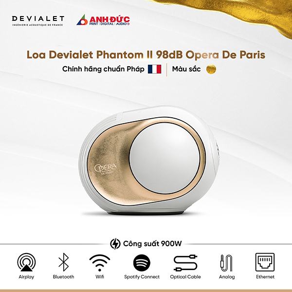 Loa Cao Cấp Devialet Phantom II 98dB Opera De Paris - Hàng Chính Hãng