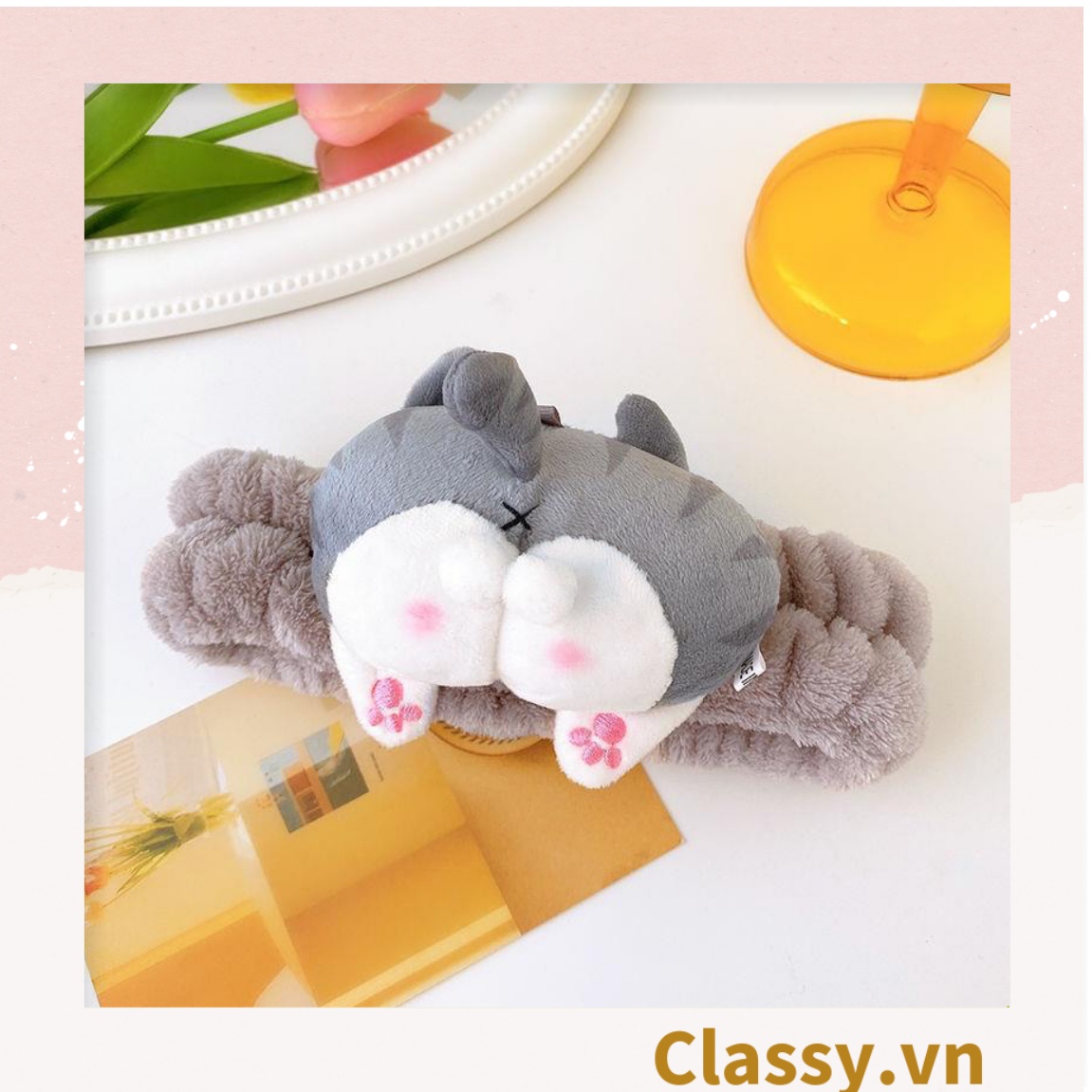 Băng Đô Rửa Mặt Và Băng Đô Cài Tóc Classy Hình tuần lộc, sừng hươu, cua cực cute PK746