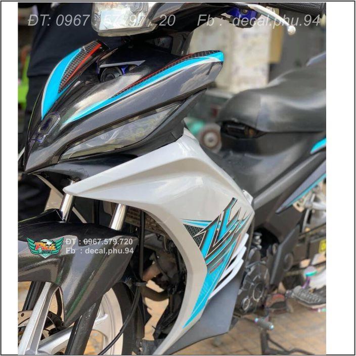 Tem Rời Exciter 135 Lc Xanh Trắng đen