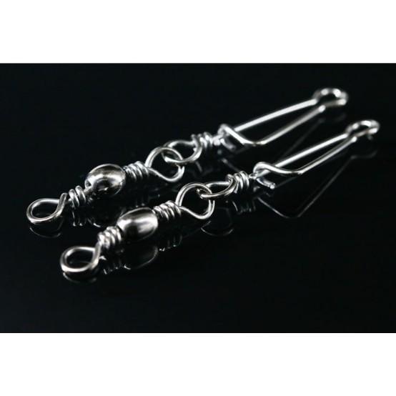 Khóa link câu cá hình số 4, đầu nối cần câu, chống xoắn, phụ kiện câu cá