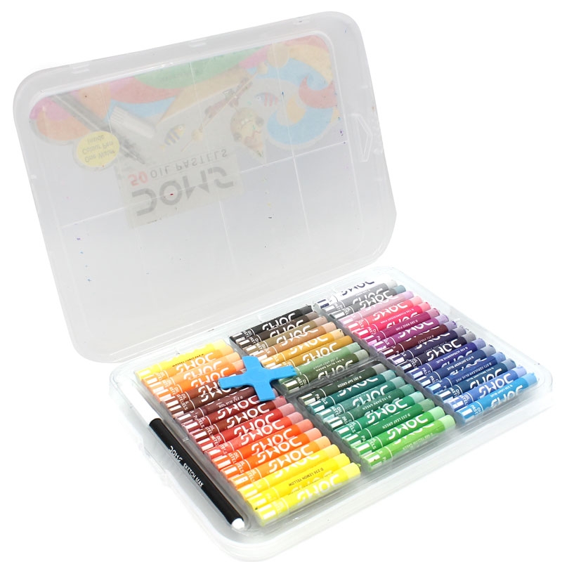 Hộp Bút Sáp Dầu DOMS 50 Màu 7912