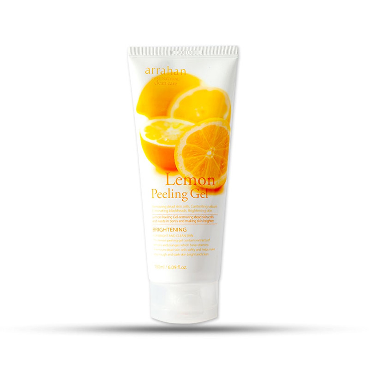 Gel tẩy da chết  làm sạch sâu và  giúp trắng da Arrahan Lemon White Peeling Gel (180ml) - Hàn Quốc Chính Hãng