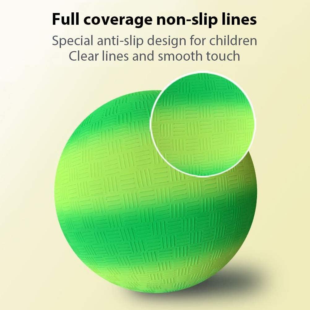 Bóng cầu vồng PVC mềm dành cho trẻ em, Nước trái cây và Bóng nảy bền cho quà tặng trẻ em , Vàng + Xanh lục