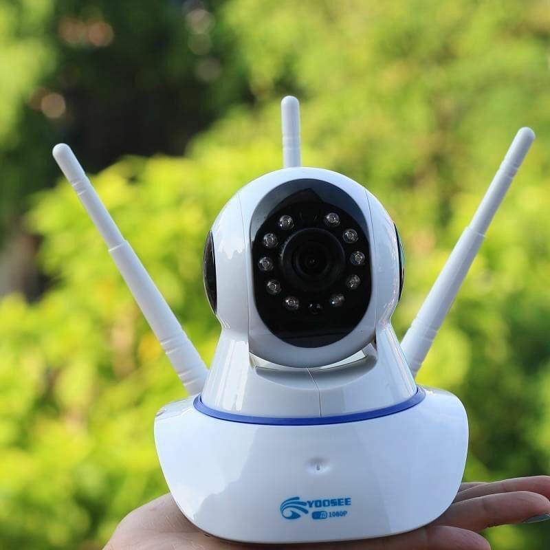 Hàng nhập khẩu - Camera Wifi YOOSEE 3 râu độ phân giải 2.0MP cho hình ảnh FullHD 1080p có cổng LAN