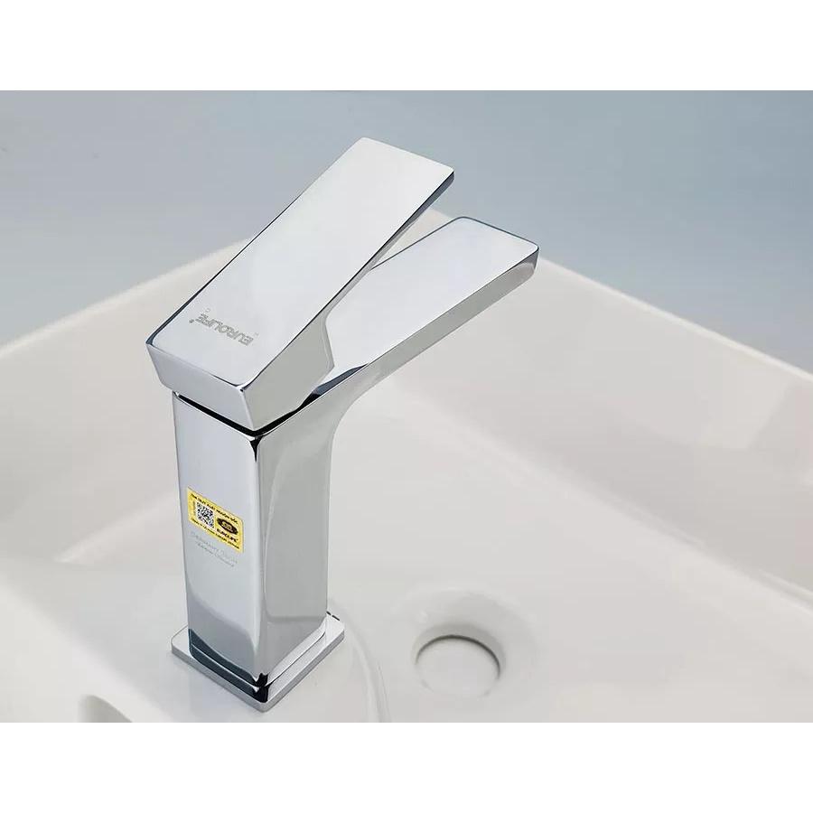 Vòi lavabo  nóng lạnh Đồng mạ Chrome Eurolife EL-HAVENT 02 (Trắng bạc)