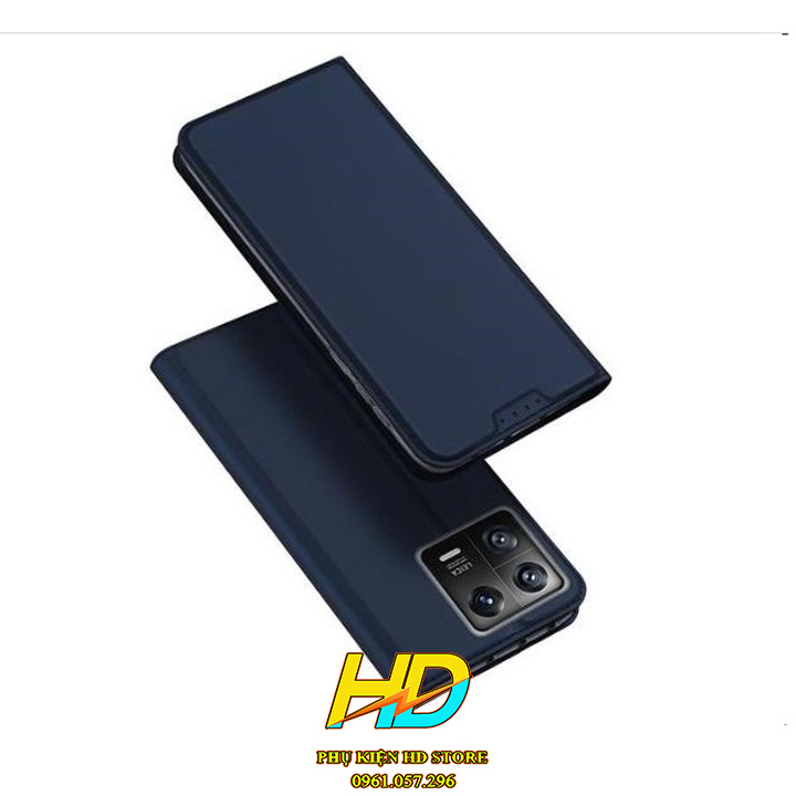 Bao Da Cao Cấp Dành Cho Xiaomi 13 Chính Hãng Dux Ducis Skin Siêu Mỏng- Siêu Mềm - Siêu Mịn, Có Ngăn Đựng Thẻ - Hàng Chính Hãng