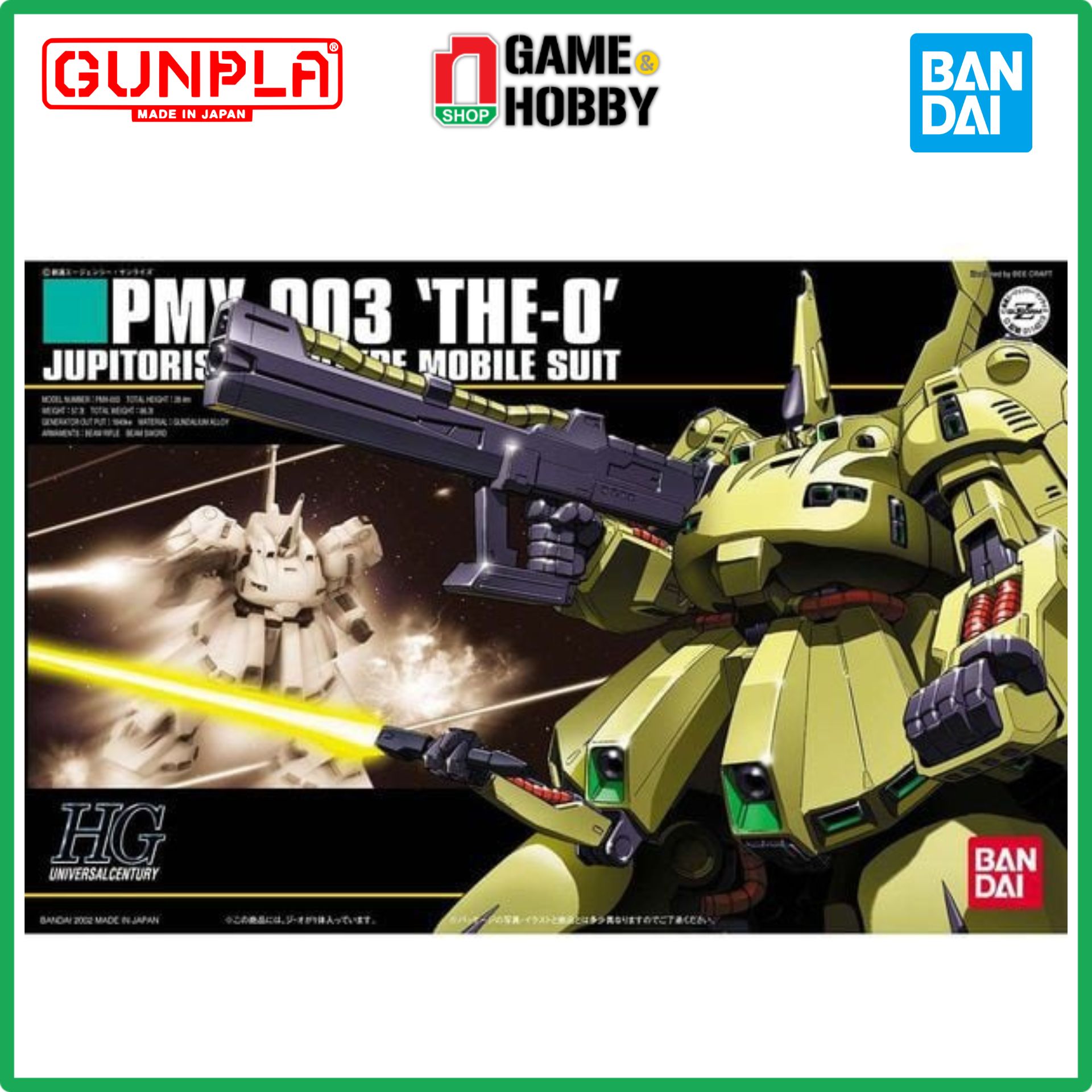 Mô Hình Lắp Ráp PMX-003 THE-O - HGUC 1/144 - MÔ HÌNH GUNDAM CHÍNH HÃNG BANDAI - Hàng Chính Hãng