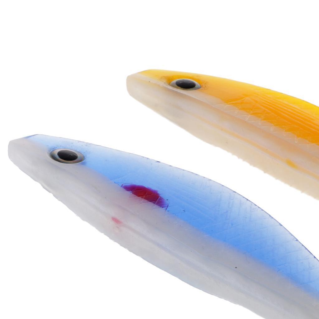 6pcs Soft Plastic Fishing Lure Bass Bait Artificial Bait Tackle 11.5cm/11g Made of high quality material durable to use